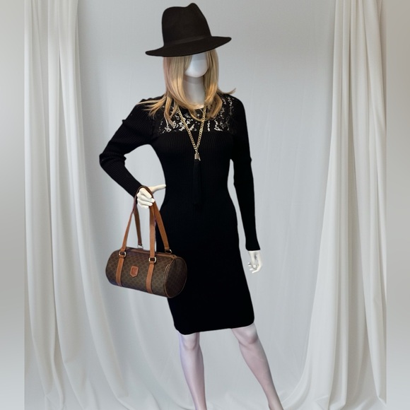 CELINE PARIS MACADAM BOSTON BARREL BAG - Picture 16 of 17